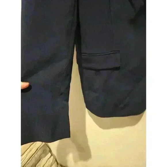 Conbipel Women's Navy Blue One-Button Blazer Size 46 Stretch Italy L - Picture 3 of 10